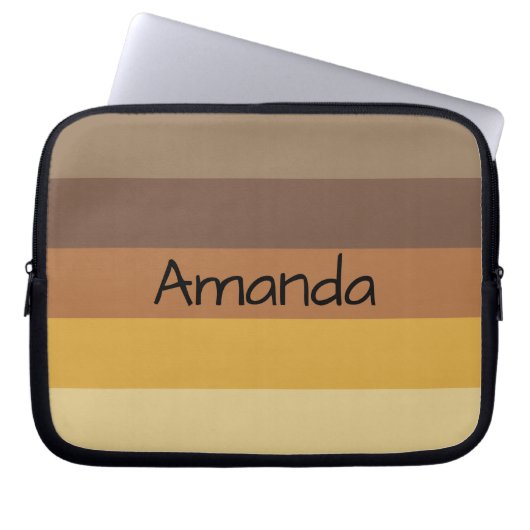 Farbstreifen - Anpassbar Laptopschutzhülle (Vorderseite)