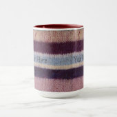 Farbstreifen aus Stricken Tasse (Zentrum)