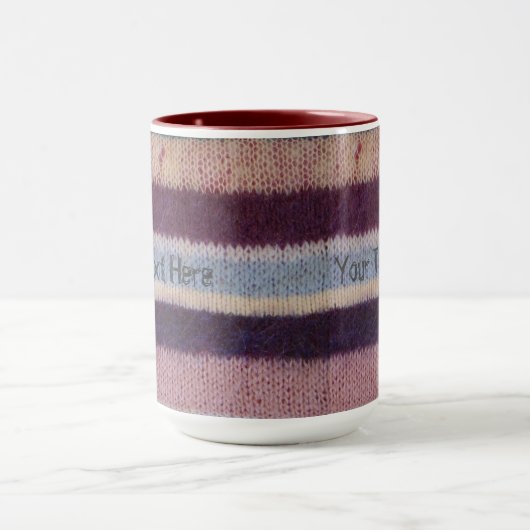 Farbstreifen aus Stricken Tasse (Zentrum)