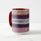 Farbstreifen aus Stricken Tasse (Vorderseite Links)