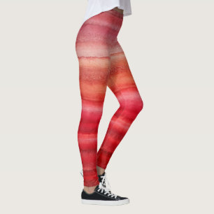 Farbstreifen aus Ziegelstein ombre Leggings
