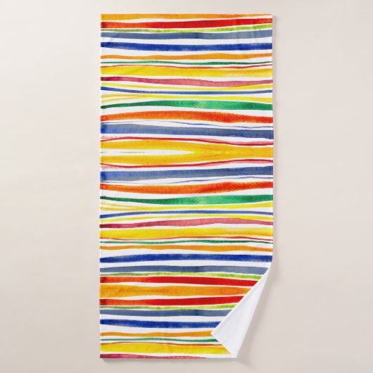Farbstreifen Badhandtuch Set (Badehandtuch)