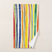 Farbstreifen Badhandtuch Set (Handtuch)