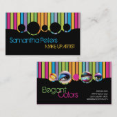 Farbstreifen bilden Künstler-Paletten-Visitenkarte Visitenkarte (Vorne/Hinten)