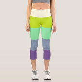 Farbstreifen Capri-Leggings Capri Leggings (Vorderseite)