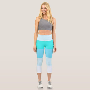 Farbstreifen Capri-Leggings Capri Leggings
