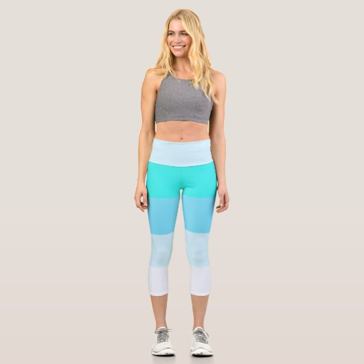 Farbstreifen Capri-Leggings Capri Leggings (Vorderseite)