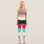 Farbstreifen Capri-Leggings Capri Leggings (Vorderseite)