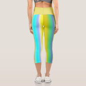 Farbstreifen Capri-Leggings Capri Leggings (Rückseite)