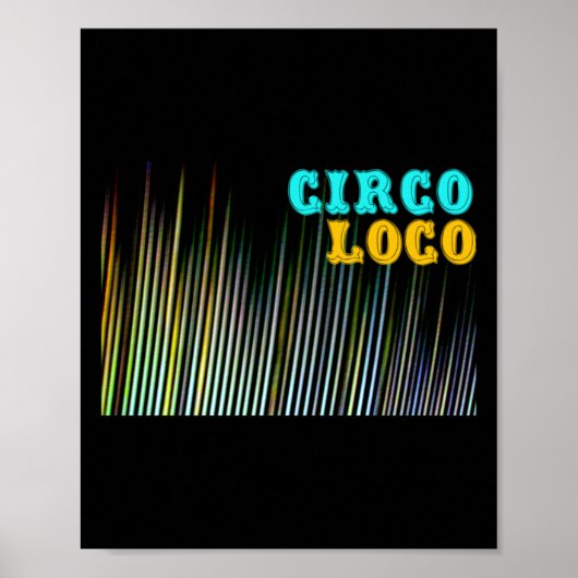 Farbstreifen Circo-Aufkleber Poster (Vorne)