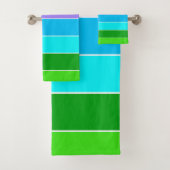 Farbstreifen der Mermaid Badhandtuch Set (Insitu)