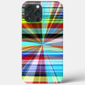 Farbstreifen durch den Panoramaeffekt gekreuzt Case-Mate iPhone Hülle (Rückseite)