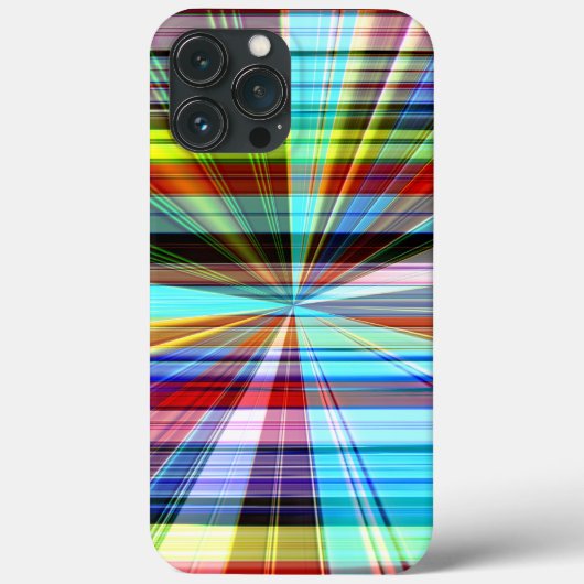 Farbstreifen durch den Panoramaeffekt gekreuzt Case-Mate iPhone Hülle (Rückseite)