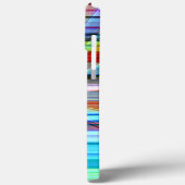 Farbstreifen durch den Panoramaeffekt gekreuzt Case-Mate iPhone Hülle (Rückseite / Links)