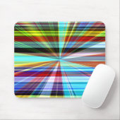 Farbstreifen durch den Panoramaeffekt gekreuzt Mousepad (Mit Mouse)