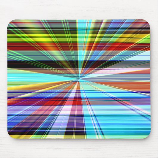 Farbstreifen durch den Panoramaeffekt gekreuzt Mousepad (Vorne)