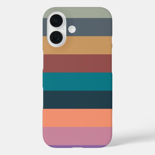 Farbstreifen farbig pastell Case-Mate iPhone hülle (Rückseite)