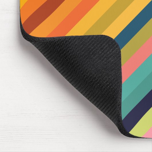 Farbstreifen farbige Pastellfarben 002 Mousepad (Ecke)