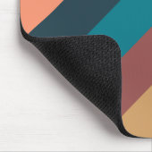 Farbstreifen farbige Pastellfarben Mousepad (Ecke)