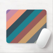 Farbstreifen farbige Pastellfarben Mousepad (Mit Mouse)