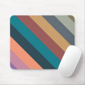 Farbstreifen farbige Pastellfarben Mousepad (Mit Mouse)
