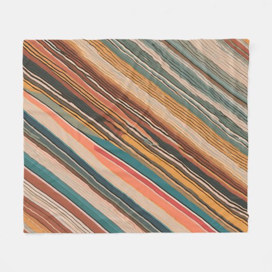 Farbstreifen Fleecedecke (Vorderseite (Horizontal))