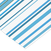 Farbstreifen für den blauen Strand Großer Tischläufer (Ecke)