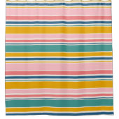 Farbstreifen für den Strand Duschvorhang (Vorderseite)