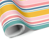 Farbstreifen für den Strand Geschenkpapier (Rolleneckpunkt)