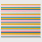 Farbstreifen für den Strand Geschenkpapier (Flach)