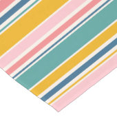 Farbstreifen für den Strand Mittelgroßer Tischläufer (Ecke)