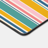 Farbstreifen für den Strand | Name hinzufügen Schreibtischunterlage (Ecke)