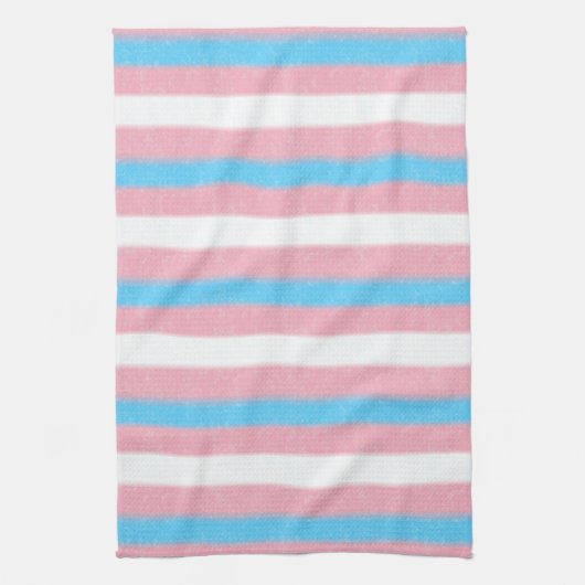 Farbstreifen für den Transgender-Pride-Flag mit we Geschirrtuch (Vertikal)