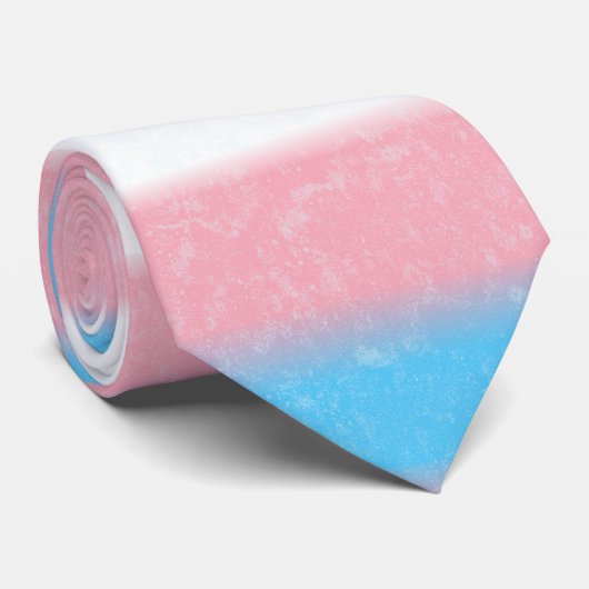 Farbstreifen für den Transgender-Pride-Flag mit we Krawatte (Gerollt)