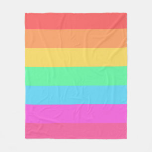 Farbstreifen für Pastell-Regenbogen Fleecedecke