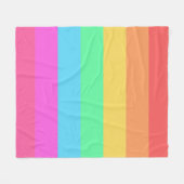 Farbstreifen für Pastell-Regenbogen Fleecedecke (Vorderseite (Horizontal))