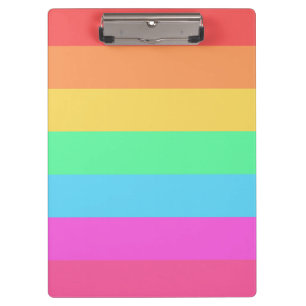 Farbstreifen für Pastell-Regenbogen Klemmbrett