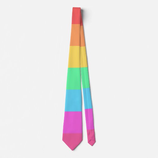 Farbstreifen für Pastell-Regenbogen Krawatte (Vorderseite)