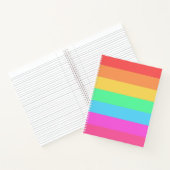Farbstreifen für Pastell-Regenbogen Notizblock (Innenseite)