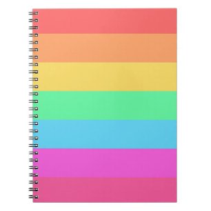 Farbstreifen für Pastell-Regenbogen Notizblock