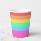 Farbstreifen für Pastell-Regenbogen Pappbecher (Rückseite)