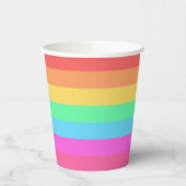 Farbstreifen für Pastell-Regenbogen Pappbecher (Links)