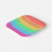 Farbstreifen für Pastell-Regenbogen Pappteller (Gewinkelt)