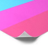 Farbstreifen für Pastell-Regenbogen Poster (Ecke)