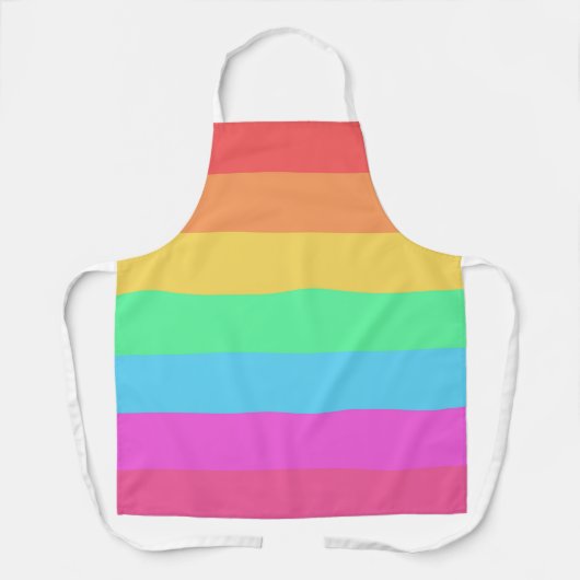 Farbstreifen für Pastell-Regenbogen Schürze (Vorderseite)