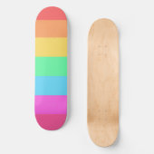 Farbstreifen für Pastell-Regenbogen Skateboard (Vorderseite)