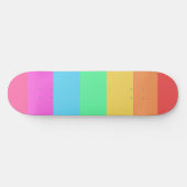Farbstreifen für Pastell-Regenbogen Skateboard (Horizontal)
