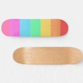 Farbstreifen für Pastell-Regenbogen Skateboard (Horizontal)