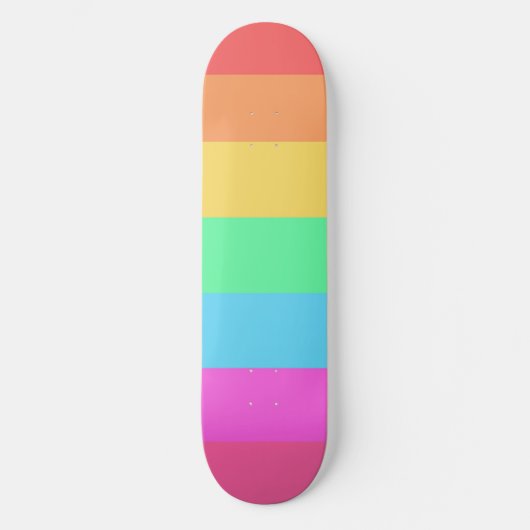 Farbstreifen für Pastell-Regenbogen Skateboard (Vorderseite)