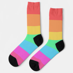 Farbstreifen für Pastell-Regenbogen Socken